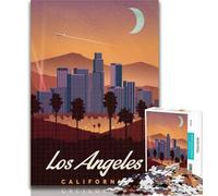 Rompecabezas de Los Ángeles para Adultos, 1000 Piezas, para Adolescentes, Juego desafiante y Familiar, interacción Entre Padres e Hijos, 75x50cm