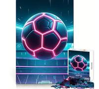Rompecabezas de Luces de neón con Forma de Bola, 1000 Piezas, para adolescentesPiensa Que el Tiempo de Entrenamiento está Bien empleadoBordes definidosRegalo Festivo (50x75cm)