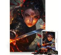 Rompecabezas de Lucha con Espadas para Adolescentes, 1000 Piezas, para Mejorar la Memoria, para Disfrutar de un Juego de Mesa, con Bordes limpios, 38x26cm