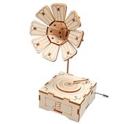 Rompecabezas de Madera 3D, Fonógrafo 3D Rompecabezas de Madera Steam Experimento Artesanía Aprendizaje Principios Científicos
