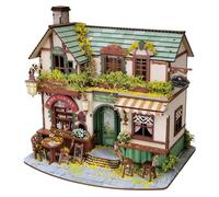 Rompecabezas de Madera 3D, Forest Whisper Cottage-Modelo de Madera 3D, 220 Uds., Kit Bricolaje for Adultos, colección exhibición, Regalo