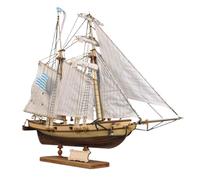 Rompecabezas de Madera 3D, Kit de Modelo Barco Vela Madera, Goleta histórica Baltimore, Regalo exhibición a Escala 1/32