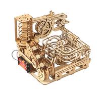 Rompecabezas de Madera 3D Marble Run Kit de Modelo DIY con 3D Spiral Plank Road Puzzles Craft Sets Juguetes educativos de construcción mecánica de Madera Stem Science Experiments Projects