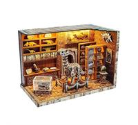 Rompecabezas de madera 3D para adultos, kit de casa de muñecas en miniatura, kit de modelo de dinosaurio, kit de modelo LED integrado para adultos, adolescentes, decoración del hogar, regalos de