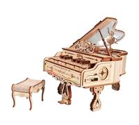 Rompecabezas De Madera 3D para Adultos, Piano Electrónico con Teclado Jugable Y Caja De Música, Juego De Construcción, Idea De Regalo Original para Hombres Y Mujeres
