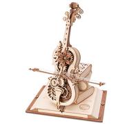 Rompecabezas de madera 3D para violín, modelo Capriccio, Navidad, cumpleaños, niños y niñas, bloque de construcción musical, fácil montaje