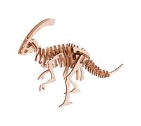 Rompecabezas de madera 3D - rompecabezas de dinosaurios 3D DIY juego de rompecabezas de pedagogía STEM, juguete de montaje de madera, diseño de perforación fácil y seguro, ayuda de aprendizaje para el