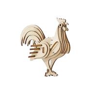 Rompecabezas de Madera 3D, Rompecabezas de Madera 3D Pollo, artesanía Stem Que Ayuda a la imaginación Creativa, aprende principios científicos