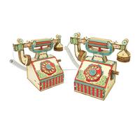 Rompecabezas de Madera 3D, Telephone 3D Wooden Puzzle Stem Science Experiment Craft Learning Scientific Principles