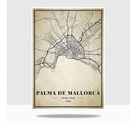 Rompecabezas De Madera Adulto De 1000 Piezas - España Palma De Mallorca Mapa Jigsaw, Ciudad Retro Mundo Más Difícil Puzzle, Inusual Brain Challenge Puzzles For Children, Difícil Parent-Child Game