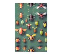 Rompecabezas de madera Atlas de insectos, 1000 piezas, actividad familiar relajante para adultos, rompecabezas colorido de paisaje en caja de plástico, regalo de decoración del hogar