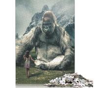 Rompecabezas de Madera Big Gorilla de 1000 Piezas para Adultos y Adolescentes a Partir de 12 años 1000 Piezas (75 x 50 cm).
