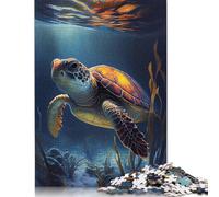 Rompecabezas de Madera con 1000 Tortugas submarinas para Adultos, 1000 Piezas (75 x 50 cm)