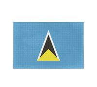 Rompecabezas de madera con bandera de Santa Lucía, imposible, difícil, desafiante, rompecabezas de 500 piezas