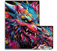 Rompecabezas de Madera con diseño de Dinosaurios para Adultos, 1000 Piezas, Ideal para retos mentales, Juego Decorativo DIY, Juguete Interactivo Familiar, 50x75cm/19,68x29,52 Pulgadas