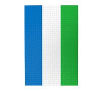 Rompecabezas de madera con la bandera de Sierra Leona, 1000 piezas, actividad familiar relajante para adultos, rompecabezas de paisaje colorido en caja de plástico, regalo de decoración del hogar