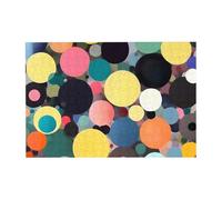 Rompecabezas de madera con pintura abstracta de círculos, horizontal, 300 piezas, para el ocio familiar y la mejora de la creatividad