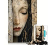 Rompecabezas de Madera con Rostro de Mujer,1000 Piezas,para estimular la Mente,Divertido,sin Rebabas,Piezas de Corte Limpio,Juguete para el Entretenimiento en Interiores Durante Las Vacaciones