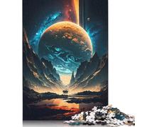 Rompecabezas de Madera Cuadrado Creativo de 1000 Piezas con diseño de Universo Estelar para Adultos, Juego Educativo, Juguete de desafío, 1000 Piezas (75 x 50 cm)