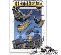 Rompecabezas de Madera Cuadrado Creativo de 1000 Piezas con póster de Concierto de Dirty Heads para Adultos, Juego Educativo, Juguete de desafío, 1000 Piezas (75 x 50 cm)