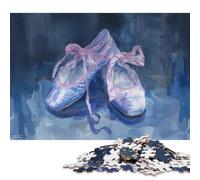 Rompecabezas de Madera Cuadrados creativos de 1000 Piezas Ballet Dreams para Adultos, Juego Educativo, Juguete de desafío, 1000 Piezas (75x50cm)