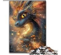 Rompecabezas de Madera de 1000 Dragones de fantasía para Adultos, Ideal para Adolescentes y familias, Regalo Ideal para Vacaciones, 26x38cm