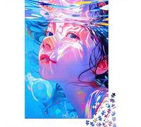 Rompecabezas de Madera de 1000 Piezas con diseño Colorido para niñas, un Juguete Creativo y un Juego Intelectual para Adultos (75 x 50 cm).