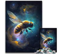 Rompecabezas de Madera de 1000 Piezas con diseño de Abejas para Adultos, Halloween, Pascua y Año Nuevo, 50x75cm/19,68x29,52 Pulgadas.