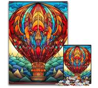 Rompecabezas de Madera de 1000 Piezas con diseño de Globo aerostático para Adultos, Ideal para estimular el Cerebro, Juguete Interactivo Familiar 50x75cm/19,68x29,52 Pulgadas