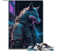 Rompecabezas de Madera de 1000 Piezas con diseño de Lobo y Humano, tamaño 50x75cm, un desafiante Rompecabezas para Adolescentes y una Divertida Noche de Juegos en Familia.