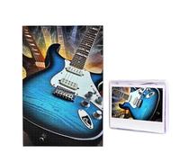 Rompecabezas de madera de 1000 piezas con guitarra eléctrica mágica, rompecabezas de fotos, rompecabezas personalizado para adultos, rompecabezas desafiantes para regalo de boda familiar