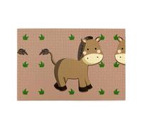 Rompecabezas de madera de 1000 piezas con patrón de burro de dibujos animados WZYWHJ para adultos y niños, perfecto para diversión familiar, alivio del estrés