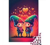 Rompecabezas de Madera de 1000 Piezas Creature Love Duo para Adultos, Juego Educativo, desafío, 1000 Piezas (38 x 26 cm)