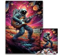 Rompecabezas de Madera de 1000 Piezas de Astronauta para Adultos, un desafío Mental desafiante y un Juguete Relajante para Adolescentes 50x75cm/19,68x29,52 Pulgadas