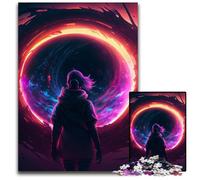 Rompecabezas de Madera de 1000 Piezas de Black Hole Art para Adultos, Ideal para decoración del hogar, Entrenamiento Mental y Regalos navideños, 50x75cm (19,68x29,52 Pulgadas).
