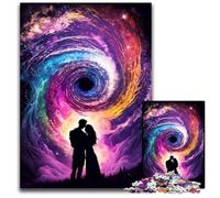 Rompecabezas de Madera de 1000 Piezas de Black Hole Romance, cumpleaños, festividades y Navidad, 50x75cm/19,68x29,52 Pulgadas.