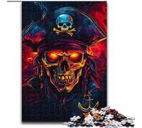 Rompecabezas de Madera de 1000 Piezas de Capitán Pirata Neón, 50x75cm, Juego Decorativo de Bricolaje Que desafía el Cerebro, Juguete Interactivo Familiar