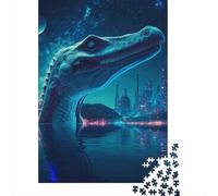 Rompecabezas de Madera de 1000 Piezas de Ciencia ficción Dragon4 para Adultos, Juego Educativo, desafío, 1000 Piezas (75 x 50 cm)