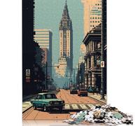 Rompecabezas de Madera de 1000 Piezas de la Plaza de Varsovia, Capital de Polonia, para Adultos, Juguetes educativos, Juegos Familiares, 1000 Piezas (75 x 50 cm)