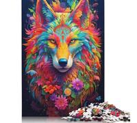 Rompecabezas de Madera de 1000 Piezas de la Serie Wolf Art, Estilo 15, para Adultos y Adolescentes, Ideal para el Aprendizaje y la educación, 1000 Piezas (75 x 50 cm)