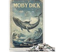 Rompecabezas de Madera de 1000 Piezas de Moby Dick para Adultos, Rompecabezas de Madera para niños, 1000 Piezas (75 x 50 cm)