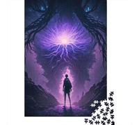 Rompecabezas de Madera de 1000 Piezas de The Mind Flayer, Ideal para Regalar en Navidad, para Adolescentes, 1000 Piezas (75 x 50 cm)
