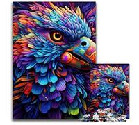 Rompecabezas de Madera de 1000 Piezas de un Loro Colorido para Adultos. Un Rompecabezas desafiante y Relajante para Adolescentes. 50x75cm/19,68x29,52 Pulgadas.