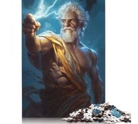 Rompecabezas de Madera de 1000 Piezas de Zeus Relámpago para Adultos, Juegos educativos para niños, 1000 Piezas (75 x 50 cm)