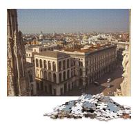 Rompecabezas de Madera de 1000 Piezas del Cuadrado de Milán para Adultos. Rompecabezas Educativo. Juego Familiar. 1000 Piezas (75x50cm)