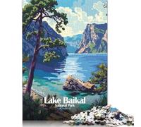 Rompecabezas de Madera de 1000 Piezas del Parque Nacional del Lago Baikal (Rusia), Rompecabezas Familiar, 1000 Piezas (75 x 50 cm)