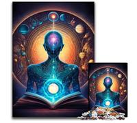 Rompecabezas de Madera de 1000 Piezas del Universo Zen Esotérico para Adultos. Un desafío para la Mente de Adolescentes, Ideal para una Noche de Juegos en Familia. 50x75cm (19,68x29,52 Pulgadas).
