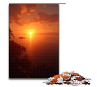 Rompecabezas de Madera de 1000 Piezas El Sol Naciente para niños decoración del hogar 1000 Piezas (75 x 50 cm)