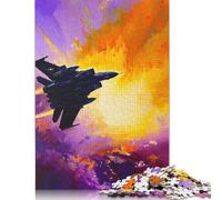 Rompecabezas de Madera de 1000 Piezas Fighting in The Clouds para Adultos, Nochebuena, 1000 Piezas (75 x 50 cm)