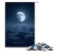Rompecabezas de Madera de 1000 Piezas Luna Brillante a lo Largo de mil Millas para Adultos Juegos Familiares 1000 Piezas (75 x 50 cm)